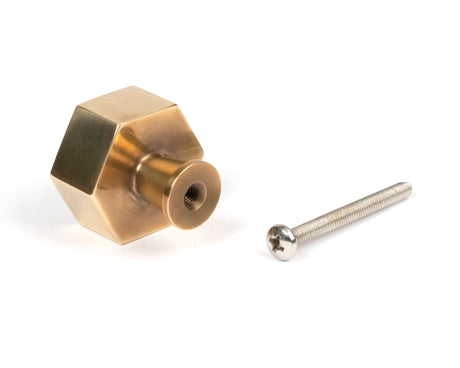 From The Anvil - Aged Brass Kahlo Cabinet Knob - 32mm | Sku. 50502 | Trade Door Handles.