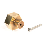 From The Anvil - Aged Brass Kahlo Cabinet Knob - 38mm | Sku. 50503 | Trade Door Handles.
