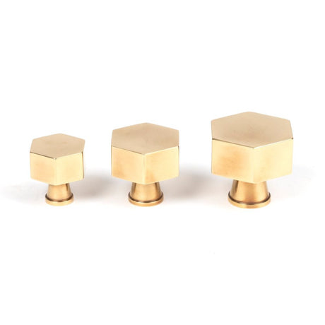 From The Anvil - Aged Brass Kahlo Cabinet Knob - 38mm | Sku. 50503 | Trade Door Handles.