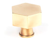 From The Anvil - Aged Brass Kahlo Cabinet Knob - 38mm | Sku. 50503 | Trade Door Handles.