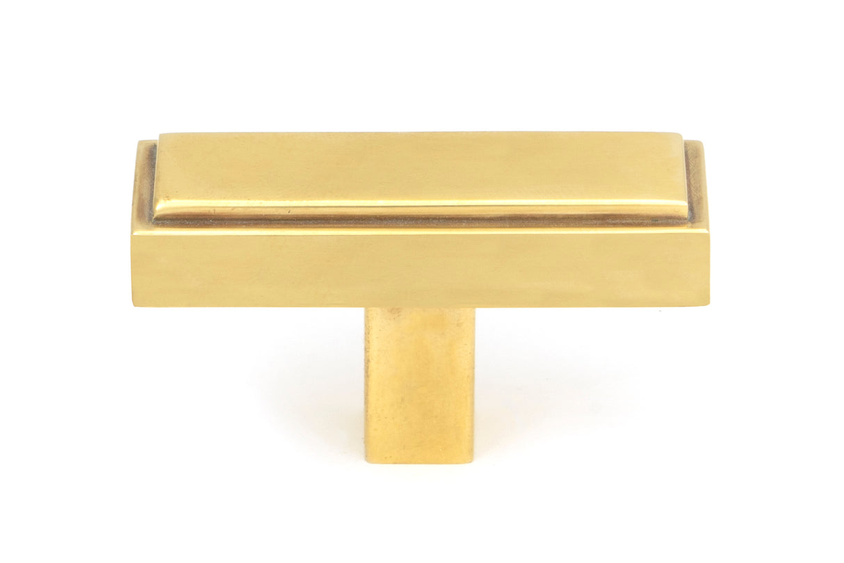 From The Anvil - Aged Brass Scully T-Bar | Sku. 50504 | Trade Door Handles.
