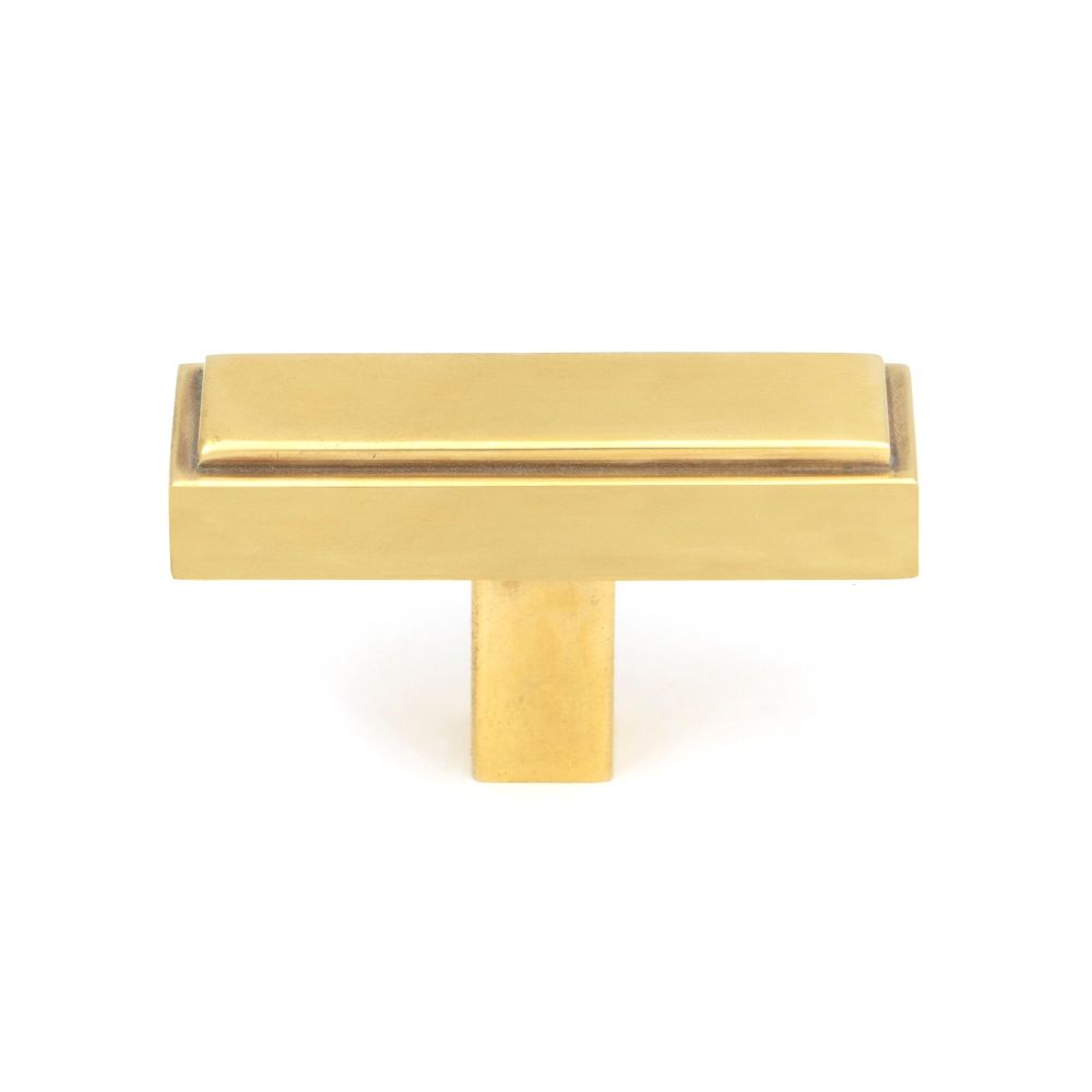 From The Anvil - Aged Brass Scully T-Bar | Sku. 50504 | Trade Door Handles.