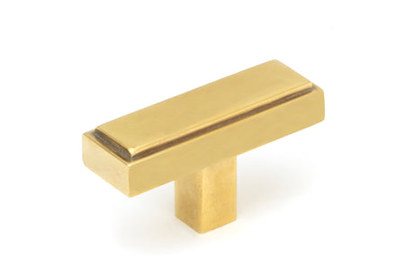 From The Anvil - Aged Brass Scully T-Bar | Sku. 50504 | Trade Door Handles.