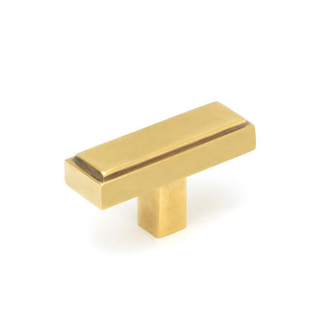 From The Anvil - Aged Brass Scully T-Bar | Sku. 50504 | Trade Door Handles.