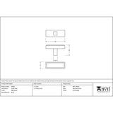 From The Anvil - Aged Brass Scully T-Bar | Sku. 50504 | Trade Door Handles.