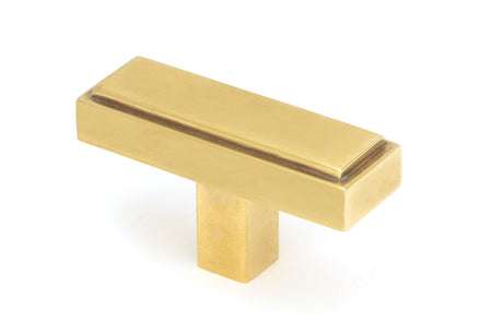 From The Anvil - Aged Brass Scully T-Bar | Sku. 50504 | Trade Door Handles.