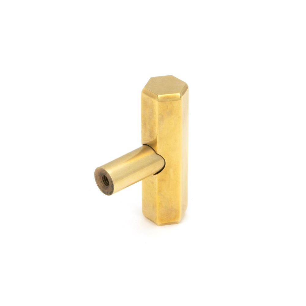 From The Anvil - Aged Brass Kahlo T-Bar | Sku. 50505 | Trade Door Handles.