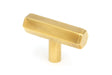 From The Anvil - Aged Brass Kahlo T-Bar | Sku. 50505 | Trade Door Handles.