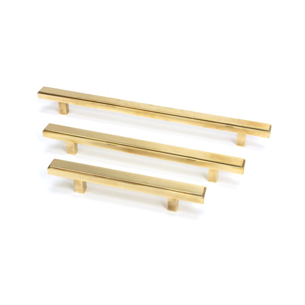 From The Anvil - Aged Brass Scully Pull Handle - Medium | Sku. 50507 | Trade Door Handles.
