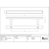 From The Anvil - Aged Brass Scully Pull Handle - Medium | Sku. 50507 | Trade Door Handles.