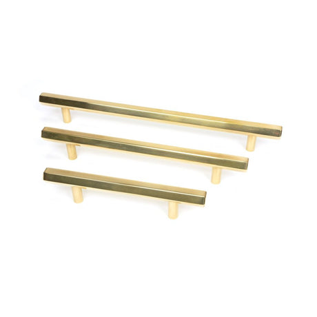 From The Anvil - Aged Brass Kahlo Pull Handle - Small | Sku. 50509 | Trade Door Handles.