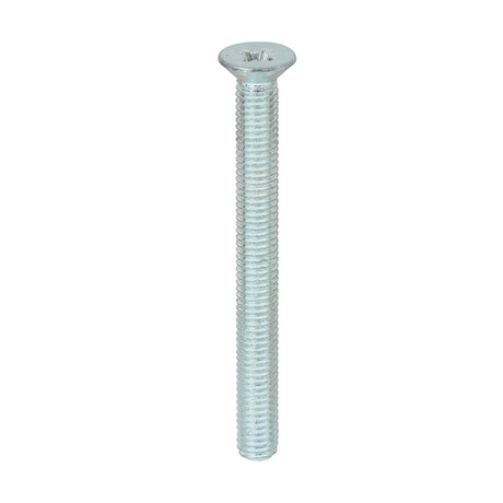 This is an image of Timco - Metric Threaded Machine Screws - PZ - Countersunk - Zinc M5 x 50mm - (100 PCS Box) 5050CPM