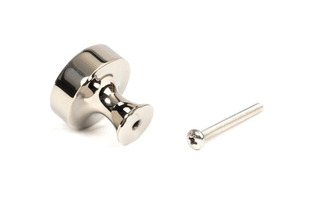 From The Anvil - Polished Nickel Scully Cabinet Knob - 32mm | Sku. 50513 | Trade Door Handles.