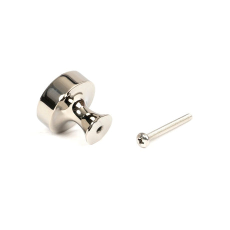 From The Anvil - Polished Nickel Scully Cabinet Knob - 32mm | Sku. 50513 | Trade Door Handles.