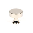 From The Anvil - Polished Nickel Scully Cabinet Knob - 32mm | Sku. 50513 | Trade Door Handles.