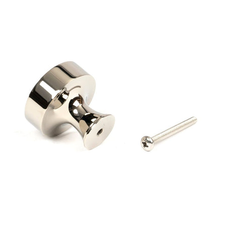 From The Anvil - Polished Nickel Scully Cabinet Knob - 38mm | Sku. 50514 | Trade Door Handles.