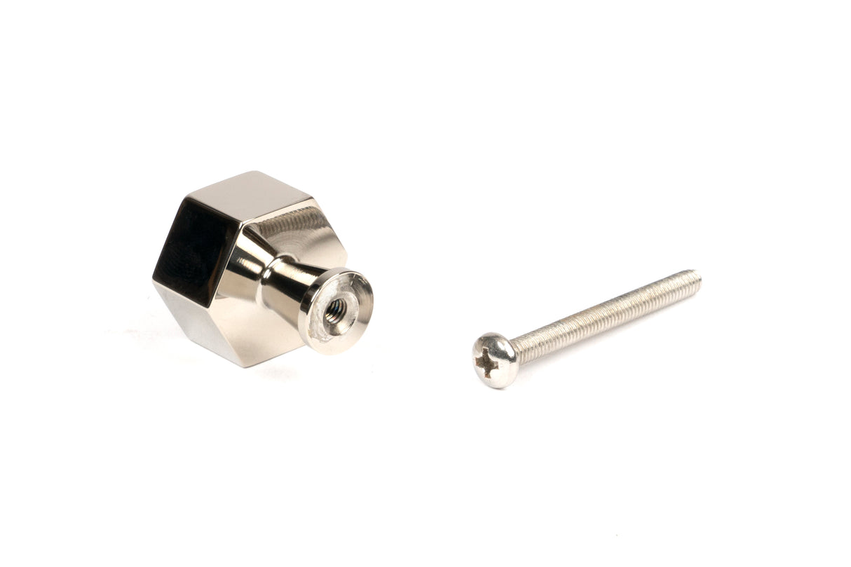 From The Anvil - Polished Nickel Kahlo Cabinet Knob - 25mm | Sku. 50515 | Trade Door Handles.