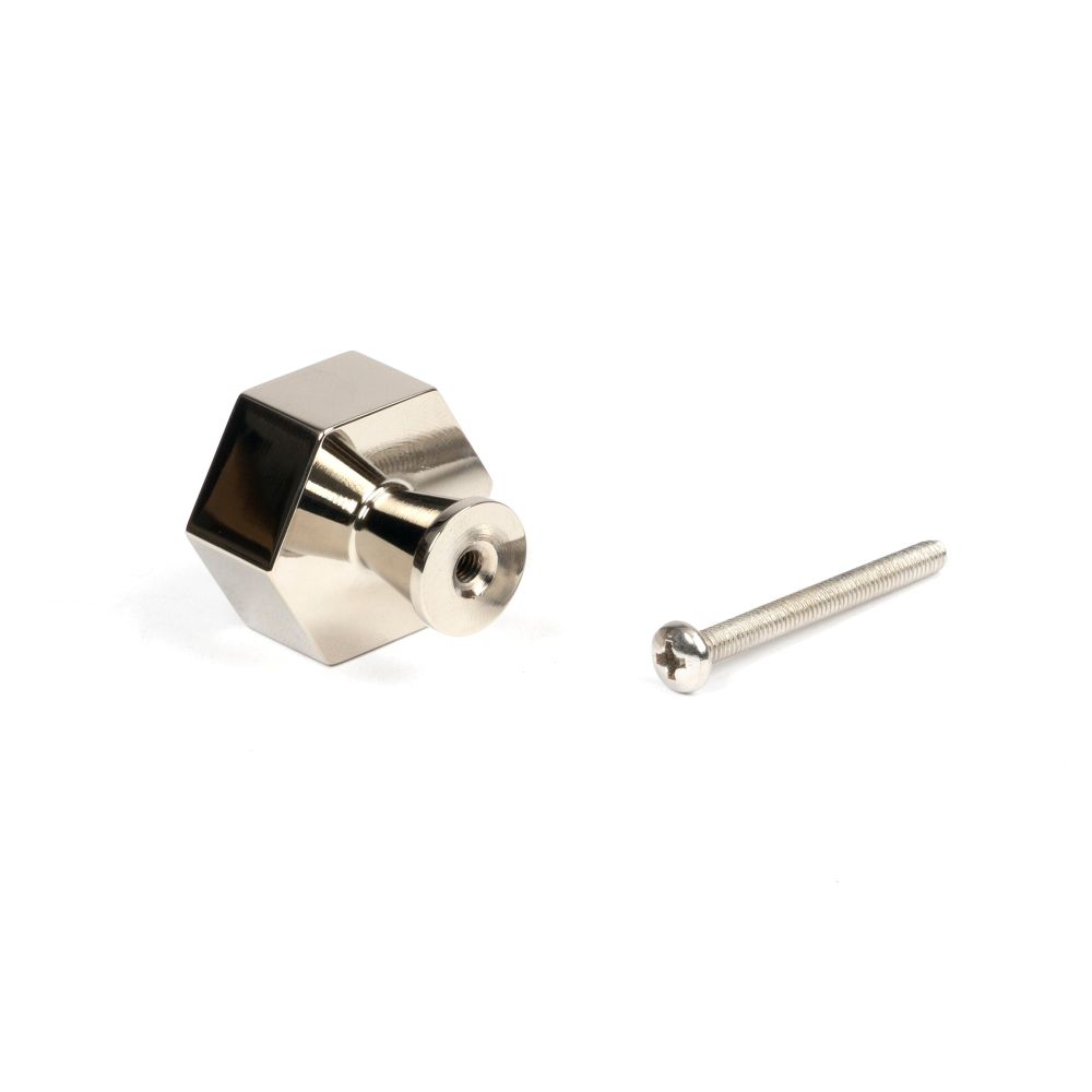 From The Anvil - Polished Nickel Kahlo Cabinet Knob - 32mm | Sku. 50516 | Trade Door Handles.