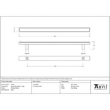 From The Anvil - Polished Nickel Scully Pull Handle - Large | Sku. 50522 | Trade Door Handles.