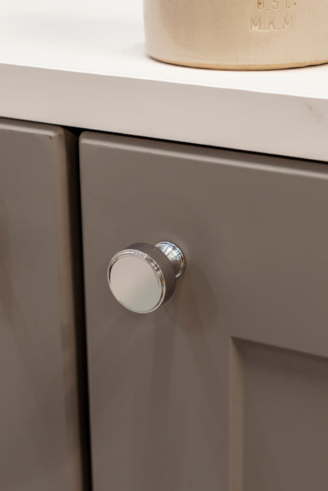 From The Anvil - Polished Chrome Scully Cabinet Knob - 25mm | Sku. 50526 | Trade Door Handles.