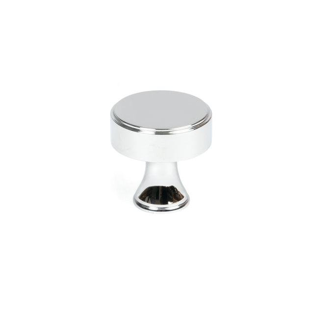 From The Anvil - Polished Chrome Scully Cabinet Knob - 25mm | Sku. 50526 | Trade Door Handles.