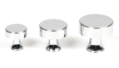 From The Anvil - Polished Chrome Scully Cabinet Knob - 32mm | Sku. 50527 | Trade Door Handles.