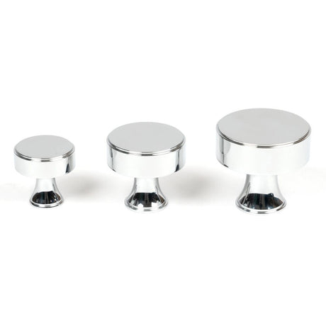 From The Anvil - Polished Chrome Scully Cabinet Knob - 32mm | Sku. 50527 | Trade Door Handles.