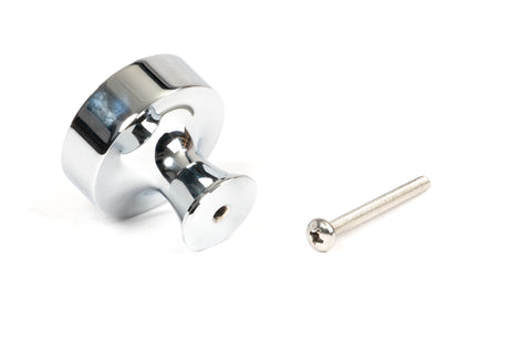 From The Anvil - Polished Chrome Scully Cabinet Knob - 38mm | Sku. 50528 | Trade Door Handles.