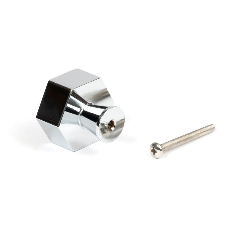 From The Anvil - Polished Chrome Kahlo Cabinet Knob - 38mm | Sku. 50531 | Trade Door Handles.
