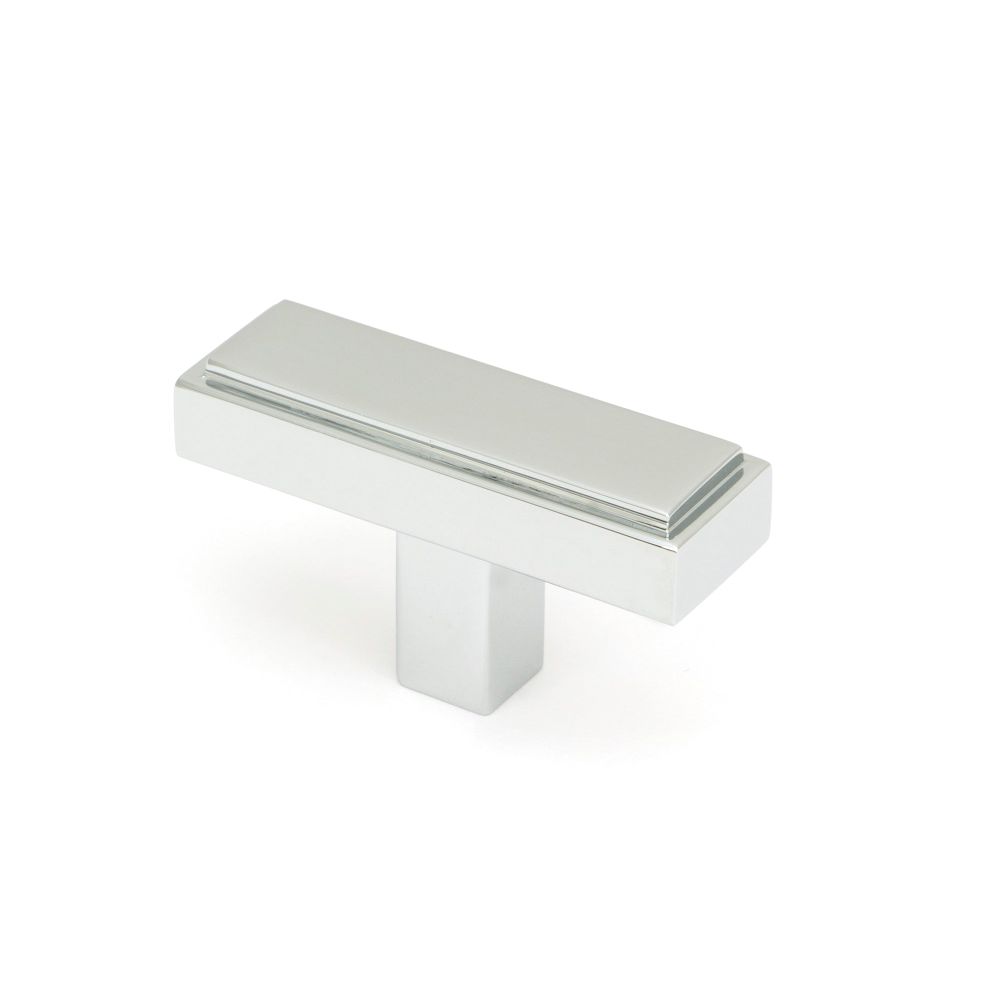 From The Anvil - Polished Chrome Scully T-Bar | Sku. 50532 | Trade Door Handles.