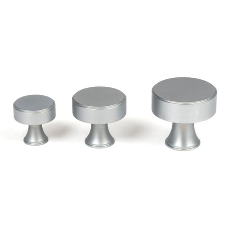 From The Anvil - Satin Chrome Scully Cabinet Knob - 25mm | Sku. 50540 | Trade Door Handles.