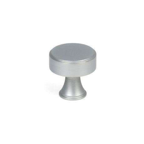 From The Anvil - Satin Chrome Scully Cabinet Knob - 25mm | Sku. 50540 | Trade Door Handles.