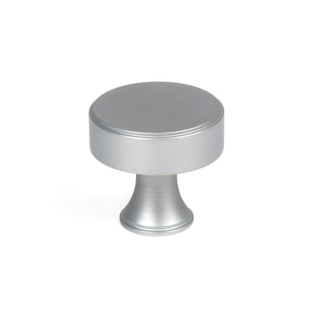 From The Anvil - Satin Chrome Scully Cabinet Knob - 32mm | Sku. 50541 | Trade Door Handles.