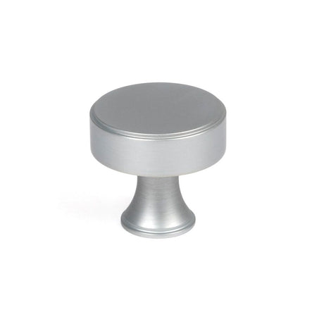 From The Anvil - Satin Chrome Scully Cabinet Knob - 32mm | Sku. 50541 | Trade Door Handles.