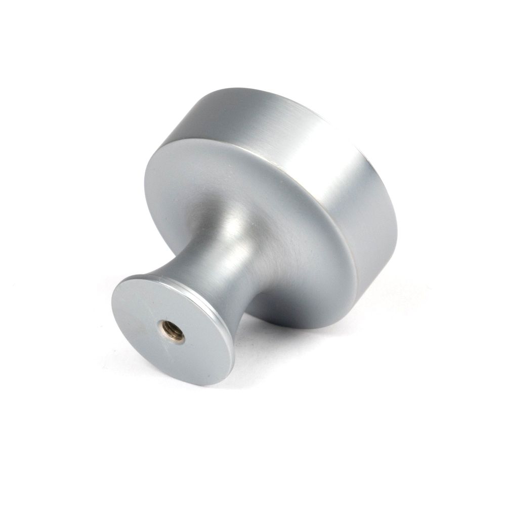 From The Anvil - Satin Chrome Scully Cabinet Knob - 38mm | Sku. 50542 | Trade Door Handles.