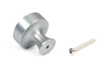 From The Anvil - Satin Chrome Scully Cabinet Knob - 38mm | Sku. 50542 | Trade Door Handles.