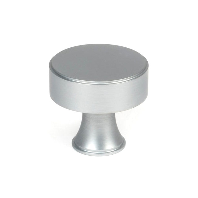 From The Anvil - Satin Chrome Scully Cabinet Knob - 38mm | Sku. 50542 | Trade Door Handles.