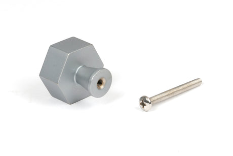 From The Anvil - Satin Chrome Kahlo Cabinet Knob - 32mm | Sku. 50544 | Trade Door Handles.