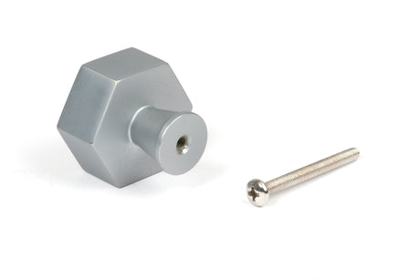 From The Anvil - Satin Chrome Kahlo Cabinet Knob - 38mm | Sku. 50545 | Trade Door Handles.