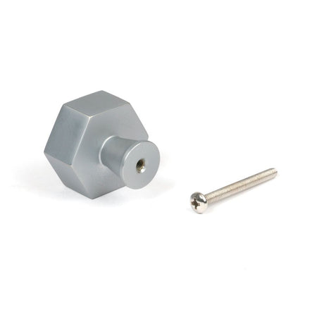 From The Anvil - Satin Chrome Kahlo Cabinet Knob - 38mm | Sku. 50545 | Trade Door Handles.