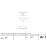 From The Anvil - Satin Chrome Scully T-Bar | Sku. 50546 | Trade Door Handles.