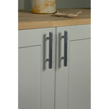 From The Anvil - Satin Chrome Kahlo Pull Handle - Small | Sku. 50551 | Trade Door Handles.