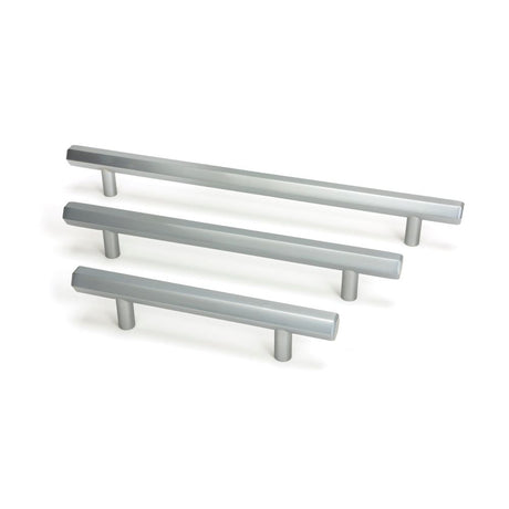 From The Anvil - Satin Chrome Kahlo Pull Handle - Medium | Sku. 50552 | Trade Door Handles.