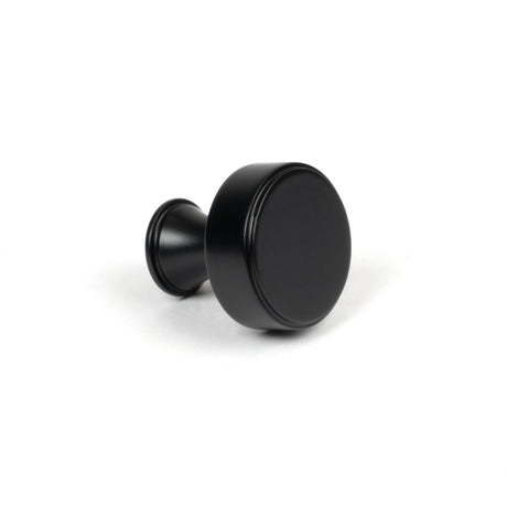 From The Anvil - Matt Black Scully Cabinet Knob - 25mm | Sku. 50554 | Trade Door Handles.