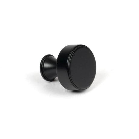 From The Anvil - Matt Black Scully Cabinet Knob - 25mm | Sku. 50554 | Trade Door Handles.