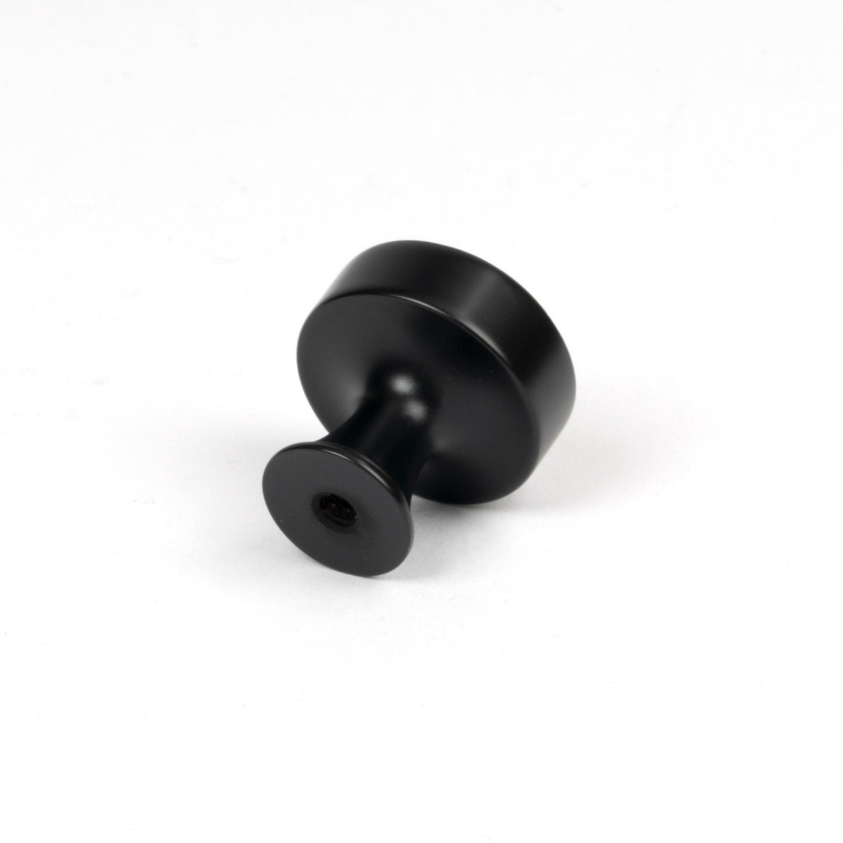 From The Anvil - Matt Black Scully Cabinet Knob - 25mm | Sku. 50554 | Trade Door Handles.