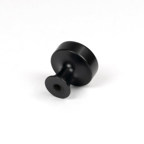 From The Anvil - Matt Black Scully Cabinet Knob - 25mm | Sku. 50554 | Trade Door Handles.