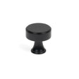 From The Anvil - Matt Black Scully Cabinet Knob - 25mm | Sku. 50554 | Trade Door Handles.