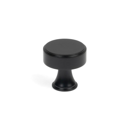 From The Anvil - Matt Black Scully Cabinet Knob - 25mm | Sku. 50554 | Trade Door Handles.