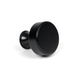 From The Anvil - Matt Black Scully Cabinet Knob - 32mm | Sku. 50555 | Trade Door Handles.